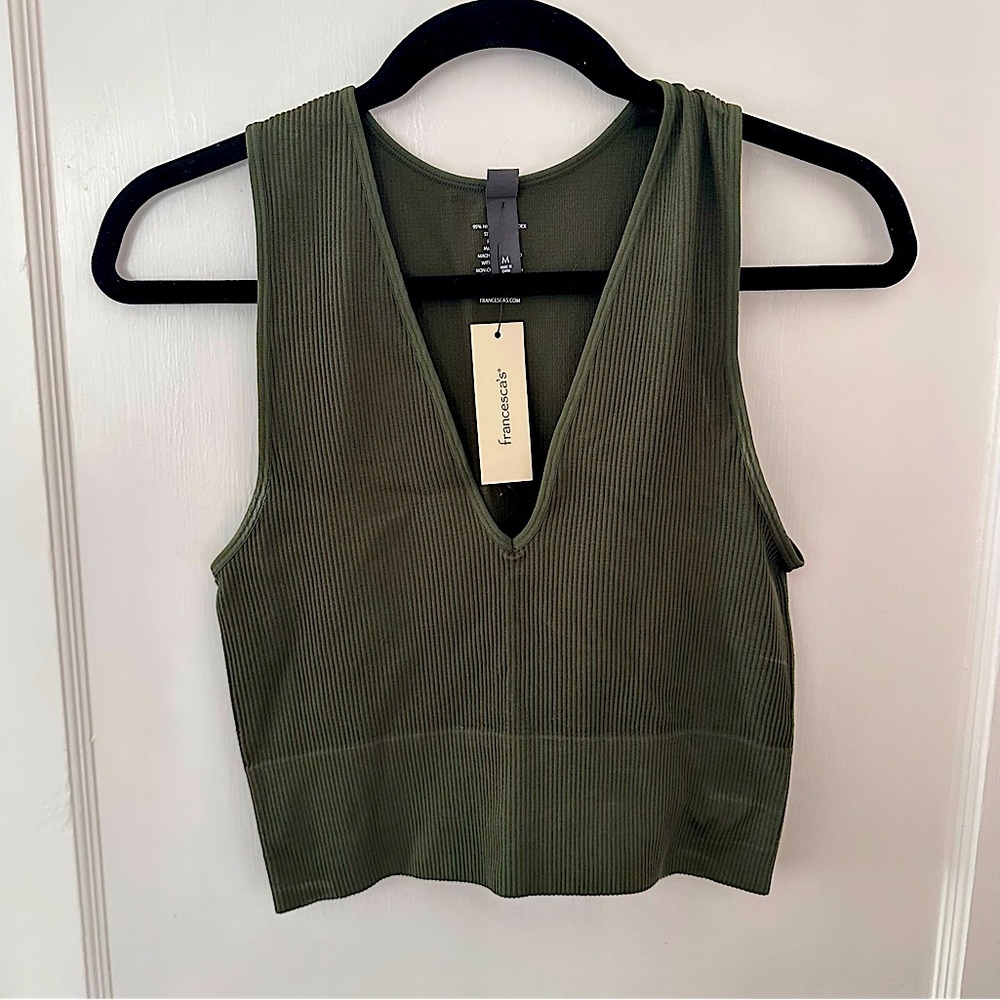 Green Ribbed Tank : Francesca’s